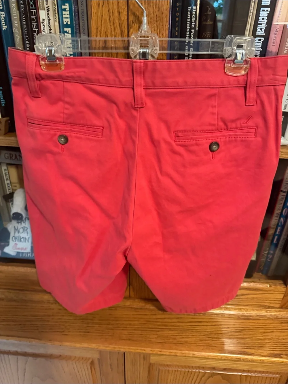 Nautica Red Flat Front Men's Shorts